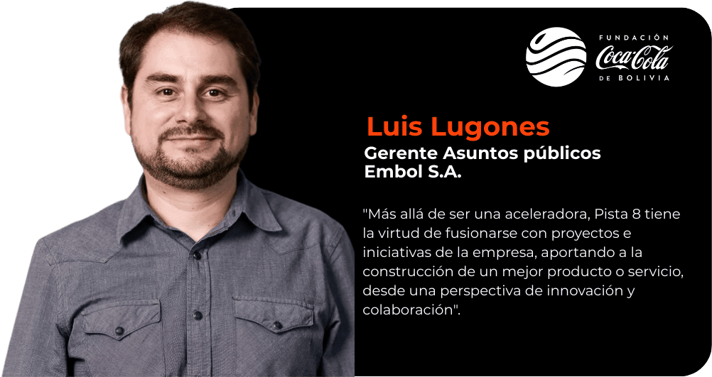 Luis Lugones, Embol S.A. — testimonio sobre Pista 8